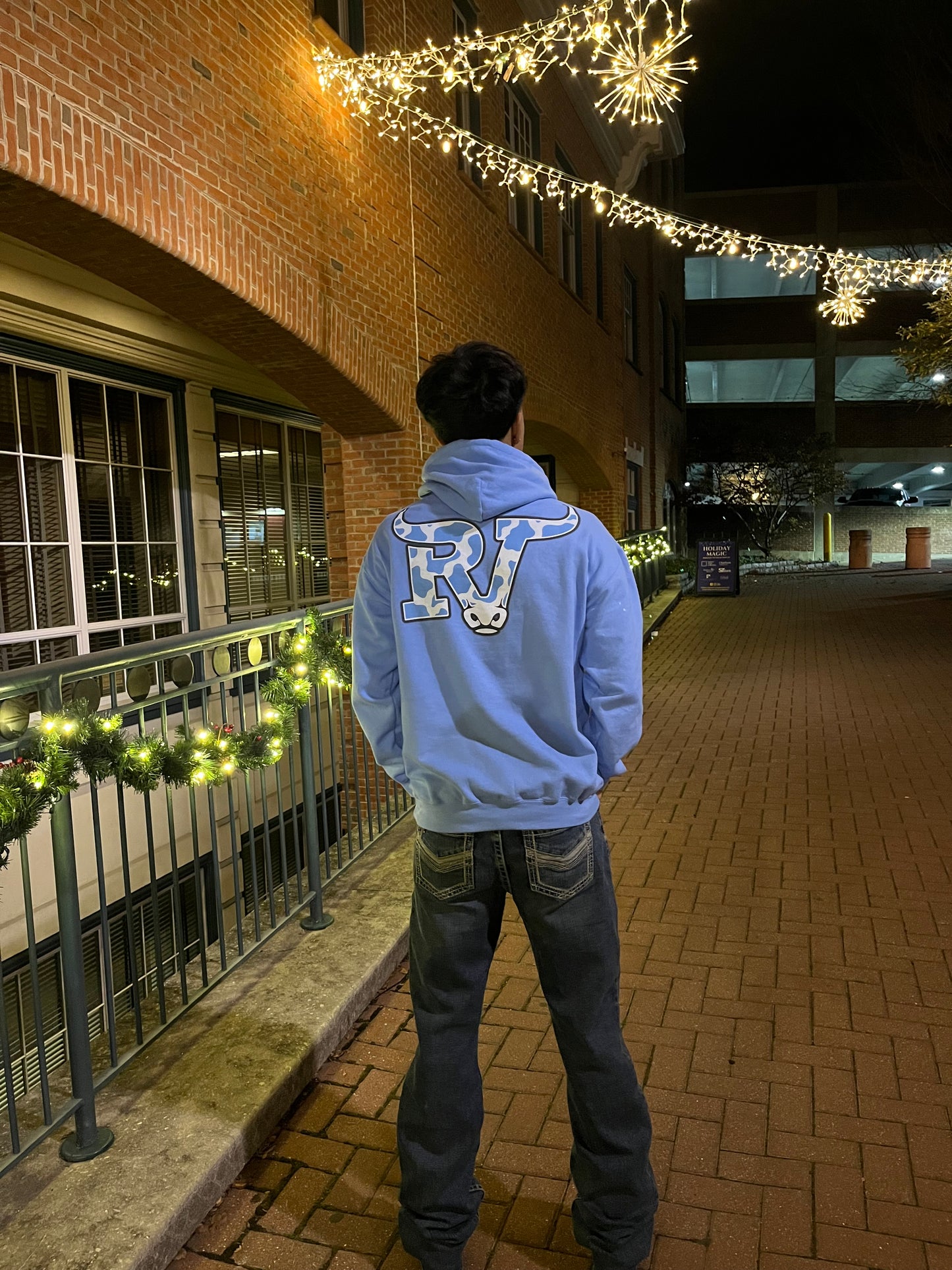 Raza Vaquera Light blue hoodie